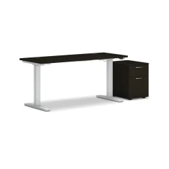 Mod Standing Table Desk w/ Mobile Pedestal - 60"W x 24"D