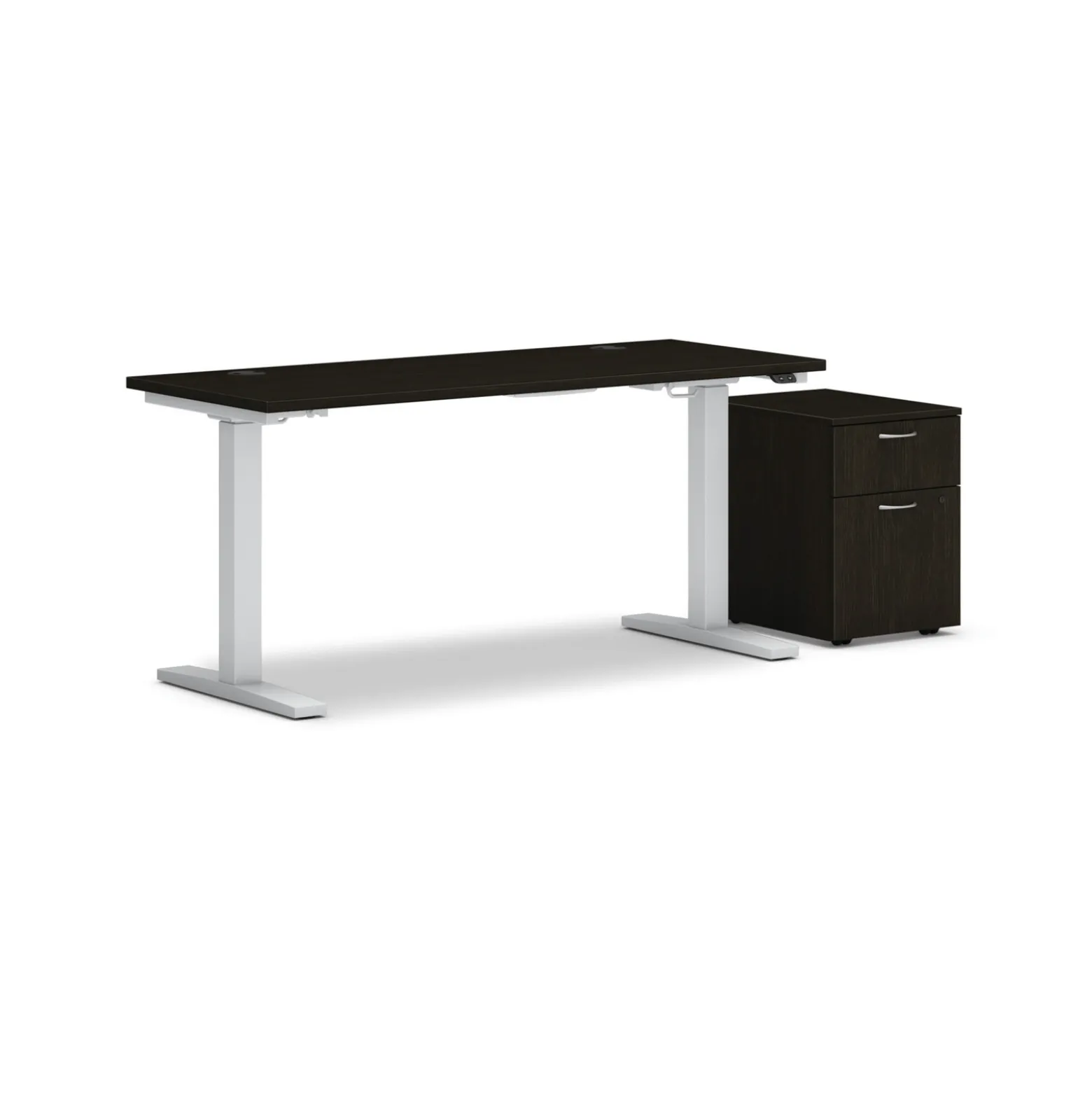 Mod Standing Table Desk w/ Mobile Pedestal - 60"W x 24"D