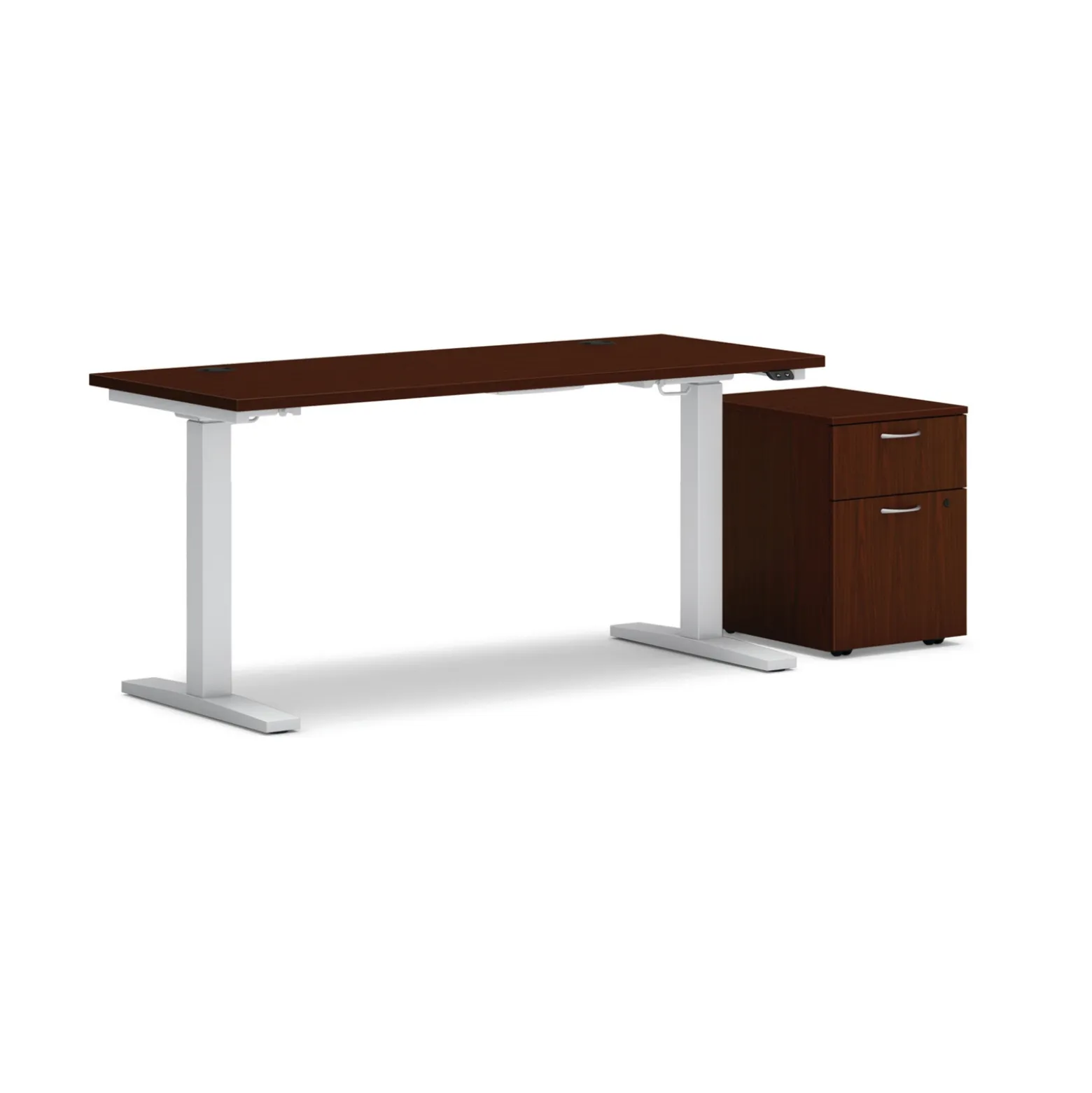 Mod Standing Table Desk w/ Mobile Pedestal - 60"W x 24"D