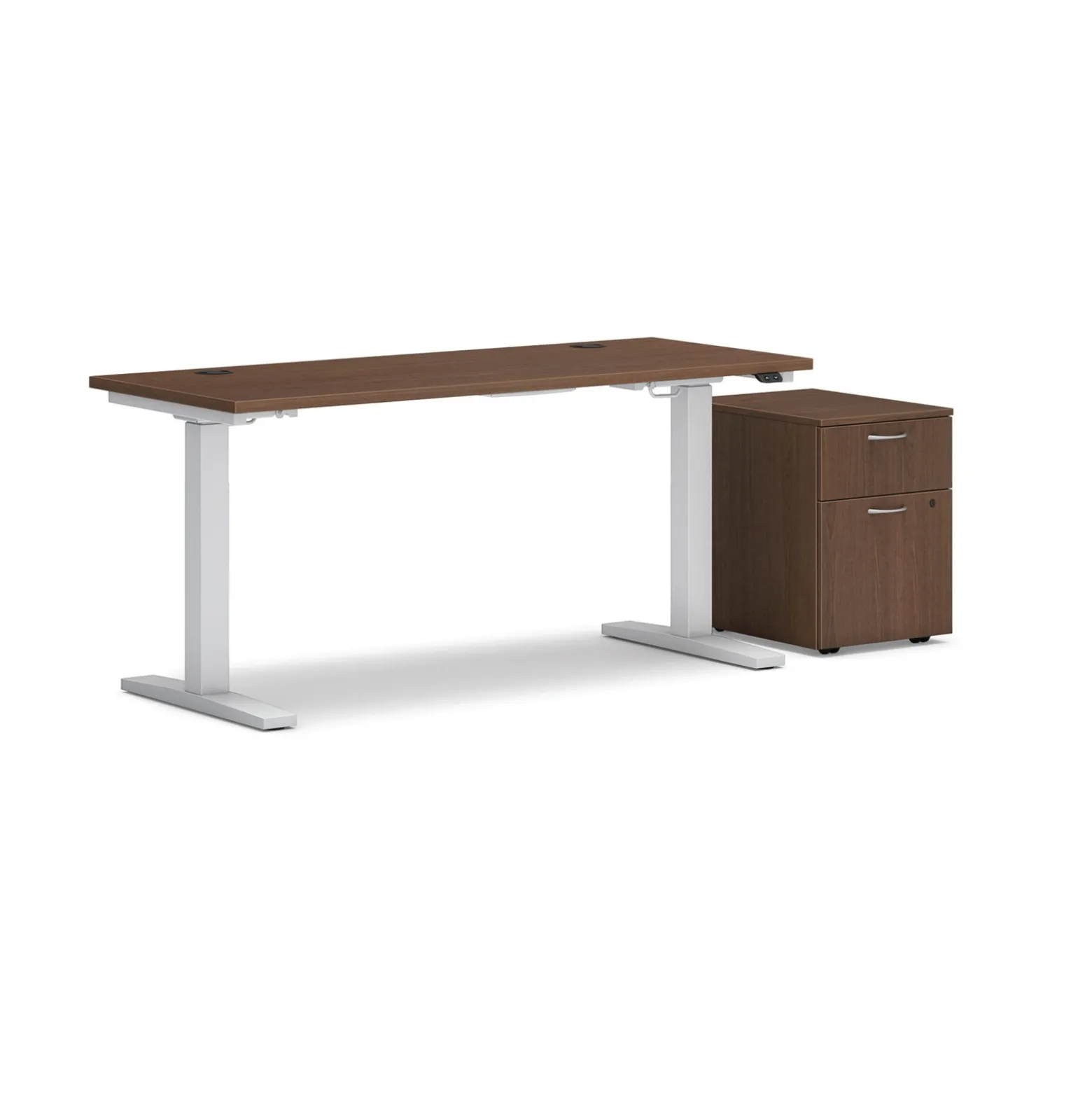 Mod Standing Table Desk w/ Mobile Pedestal - 60"W x 24"D