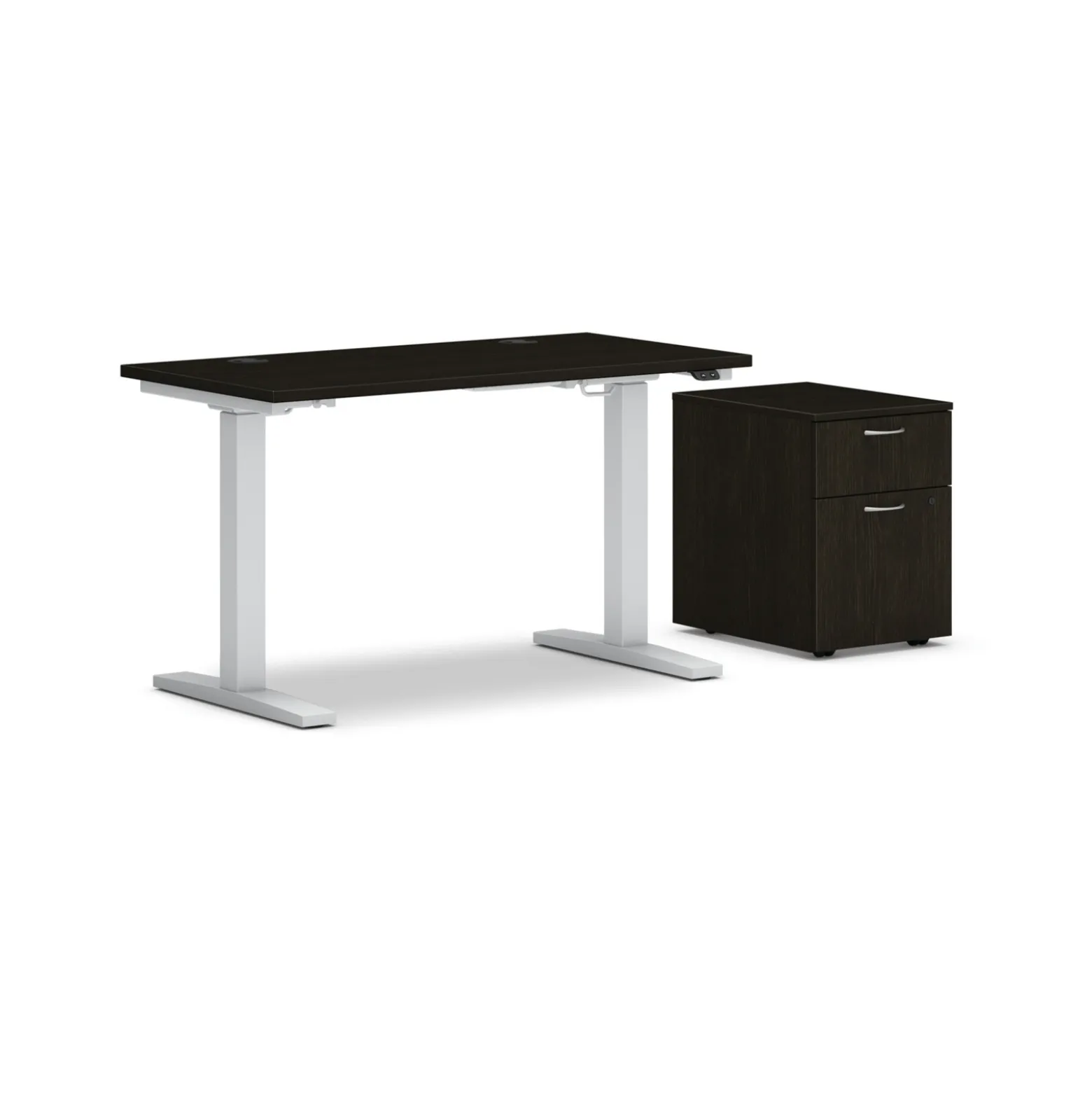 Mod Standing Table Desk w/ Mobile Pedestal - 48"W x