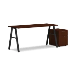 Mod Table Desk w/ A-Legs and Pedestal - 60