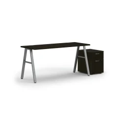 Mod Table Desk w/ A-Legs and Pedestal - 60