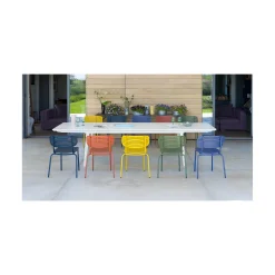 MOM Armless Outdoor Stacking Chair