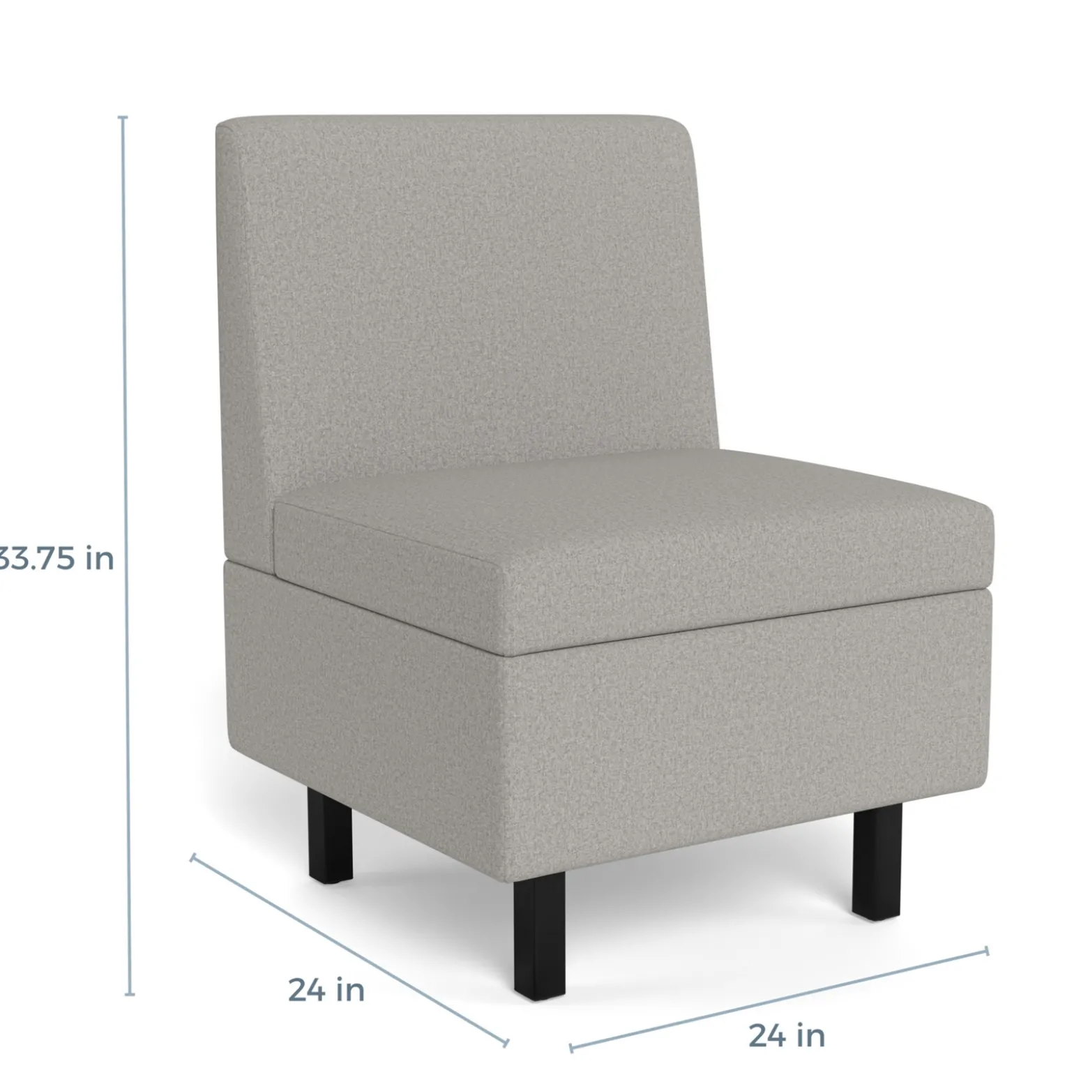 Movvi Armless Lounge Chair