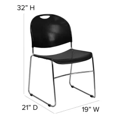Multipurpose Sled Base Stack Chair - 880 lb. weight capacity