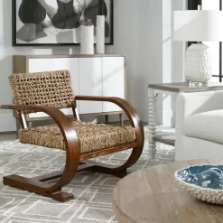 Natural Woven Accent Chair