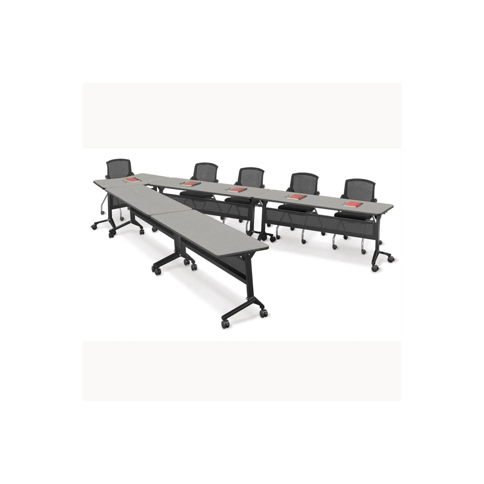 Nesting V-Shape Training Table Set