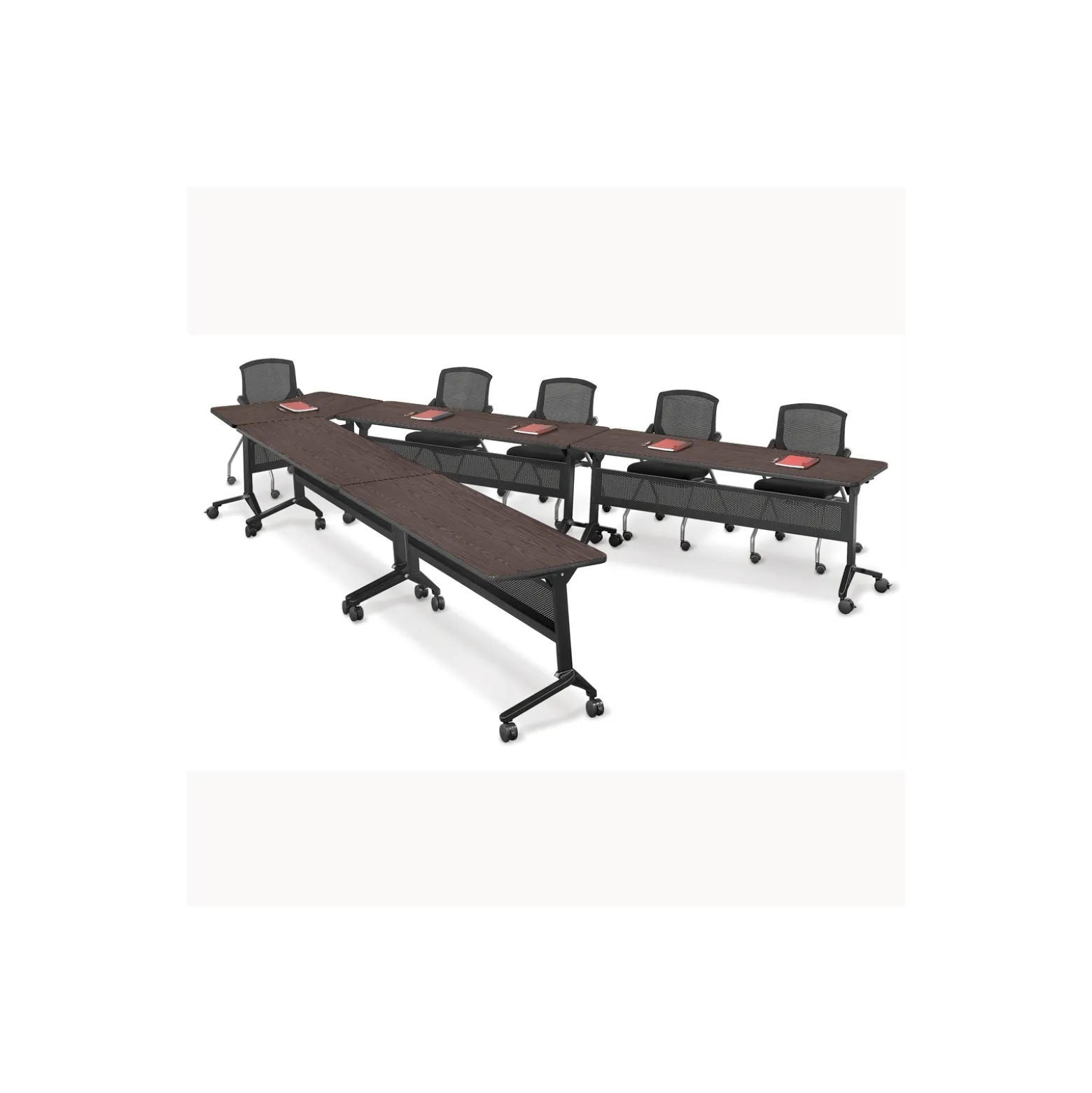 Nesting V-Shape Training Table Set
