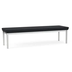 New Castle Steel 3 Seat Bench with Standard Upholstery