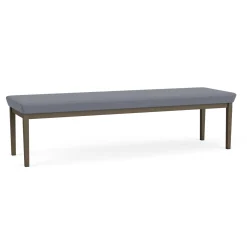 New Castle Steel 3 Seat Bench with Standard Upholstery