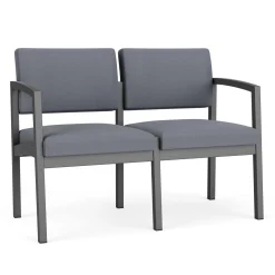 New Castle Steel 2 Seat Sofa with Standard Upholstery