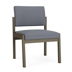 New Castle Steel Armless Guest Chair with Standard Upholstery