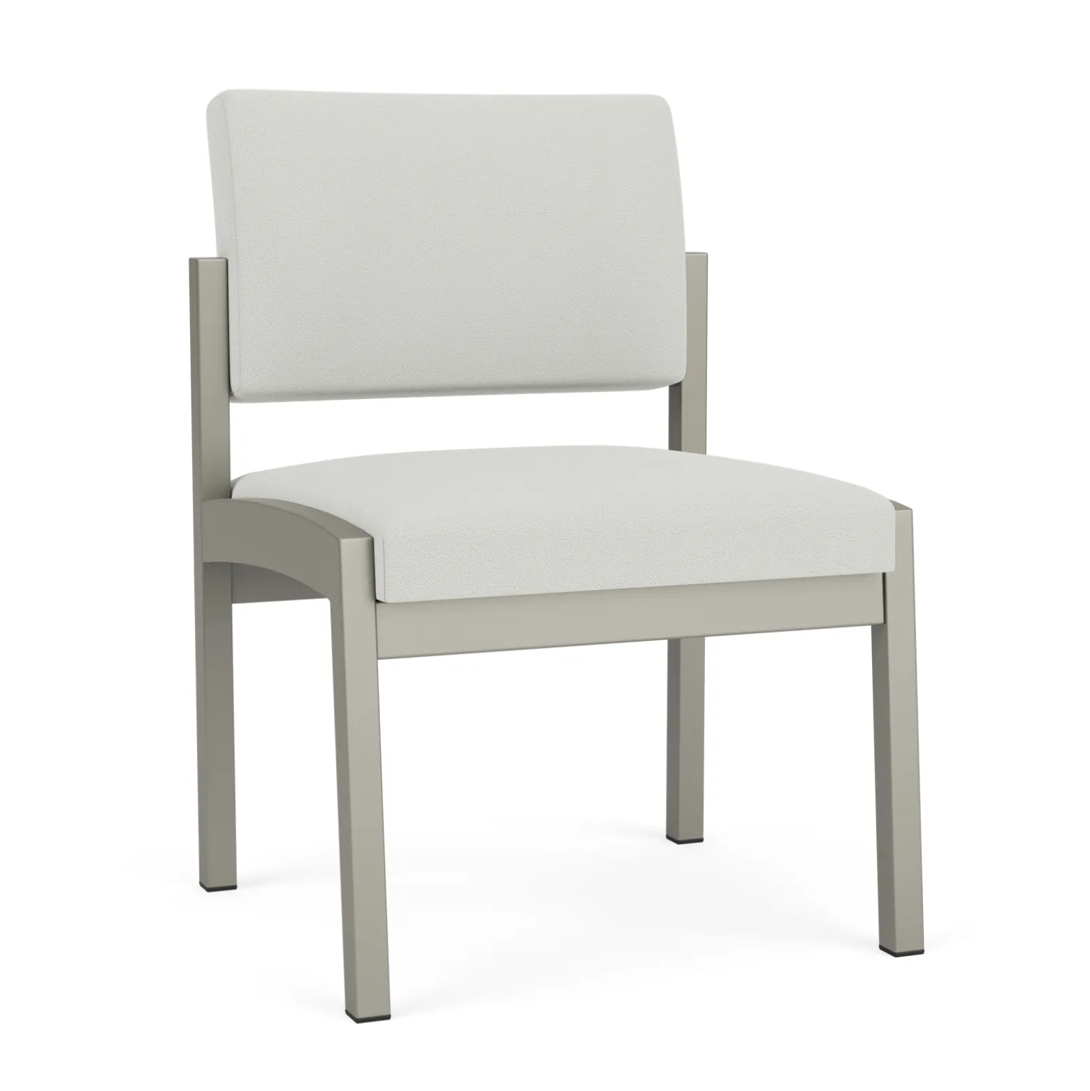 New Castle Steel Armless Guest Chair with Standard Upholstery