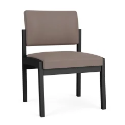 New Castle Steel Armless Guest Chair with Standard Upholstery