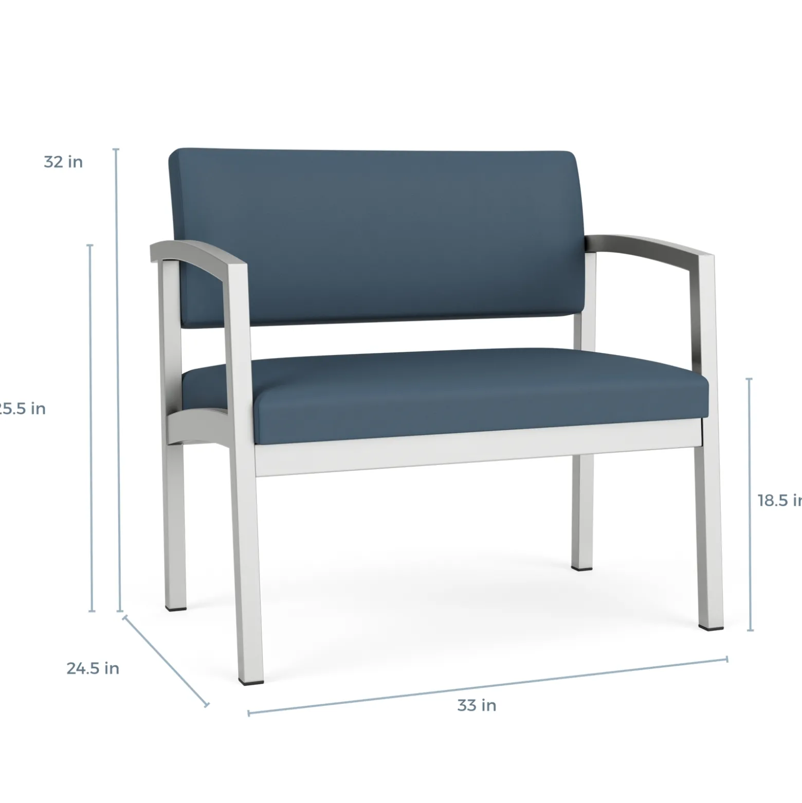 New Castle Steel Bariatric Chair with Designer Upholstery