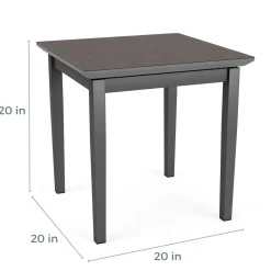 New Castle Steel End Table with Laminate Top - 20