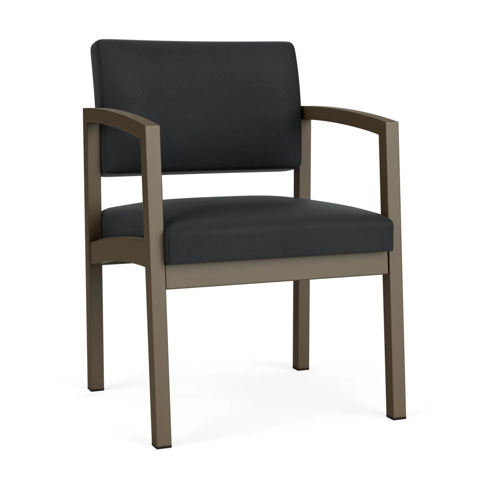 New Castle Steel Guest Chair with Standard Upholstery