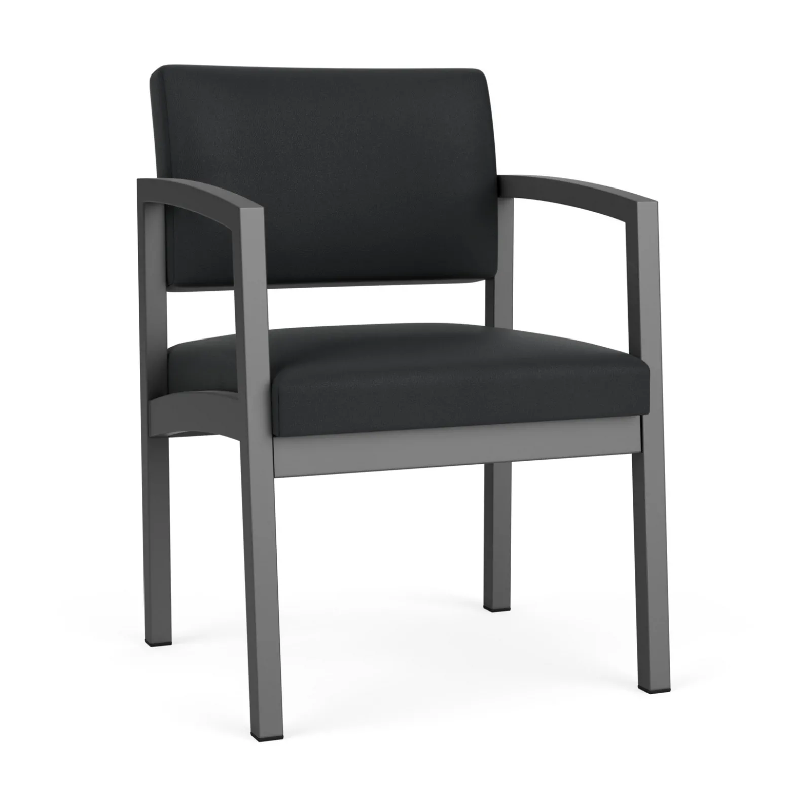 New Castle Steel Guest Chair with Standard Upholstery