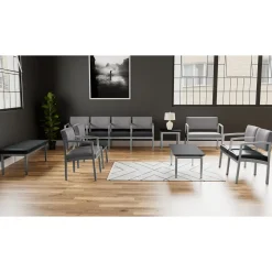 New Castle Steel Guest Chair with Standard Upholstery
