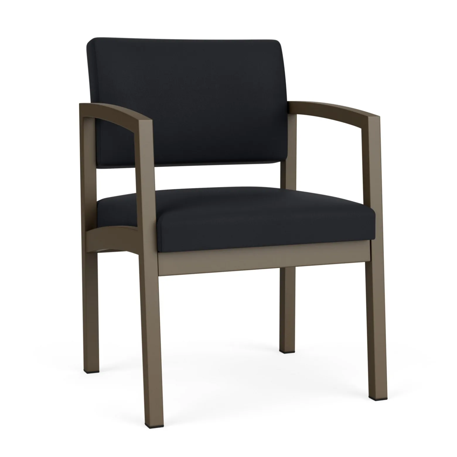 New Castle Steel Guest Chair with Standard Upholstery
