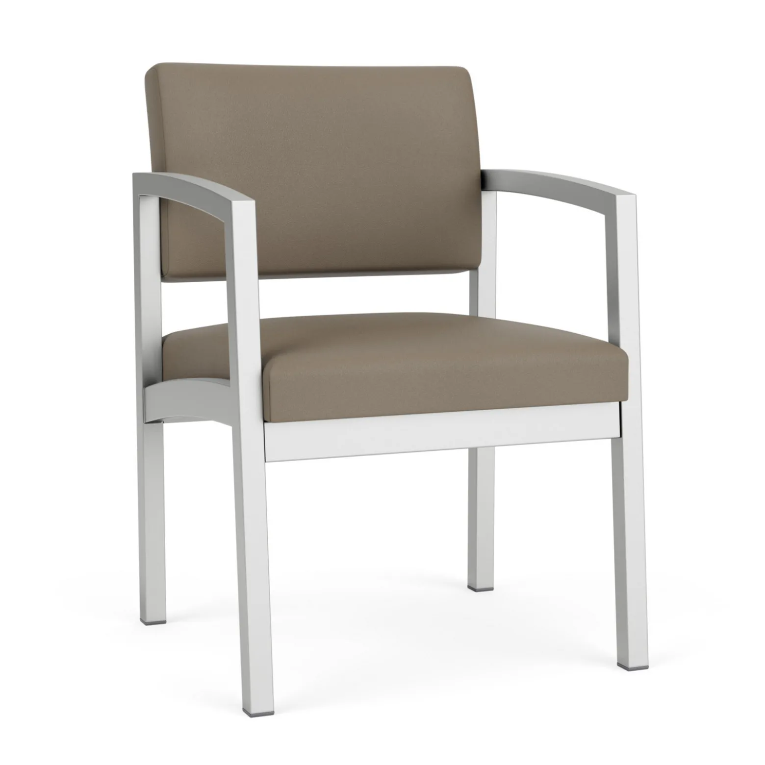 New Castle Steel Guest Chair with Standard Upholstery