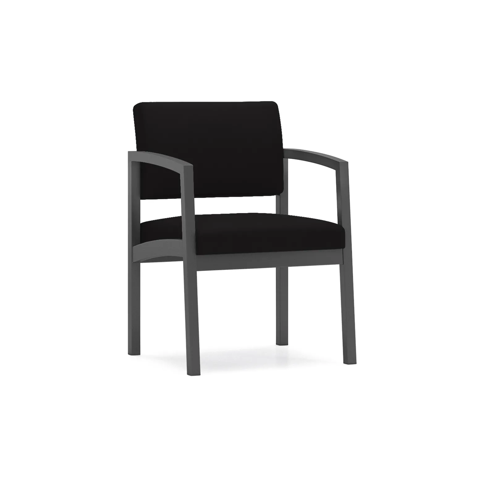 New Castle Steel Guest Chair with Standard Upholstery