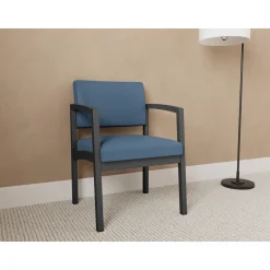 New Castle Steel Guest Chair with Standard Upholstery