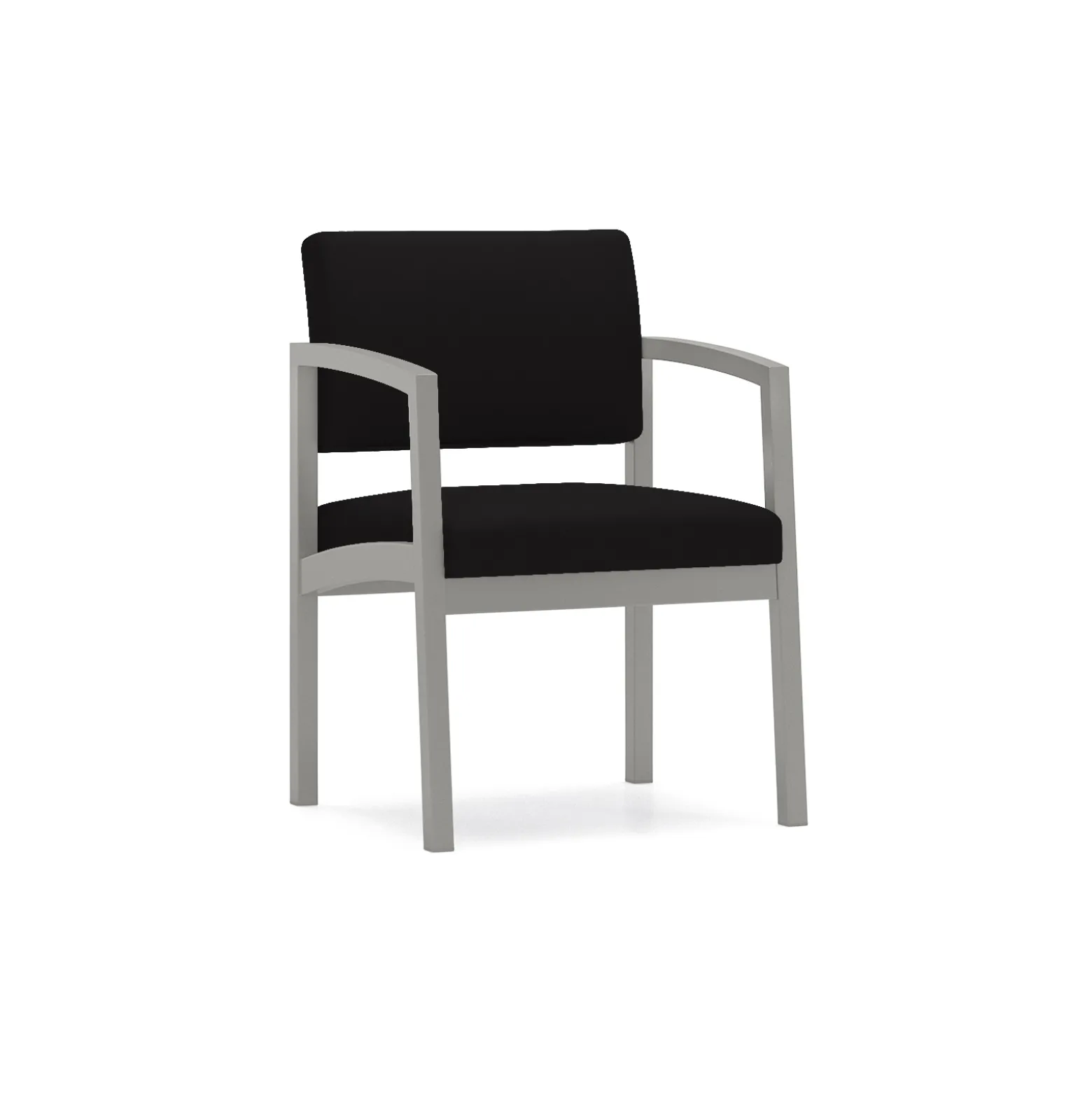 New Castle Steel Guest Chair with Standard Upholstery