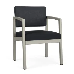 New Castle Steel Guest Chair with Designer Upholstery