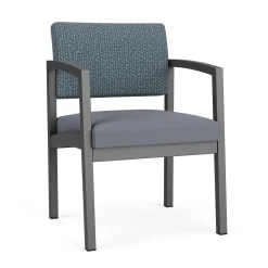 New Castle Steel Guest Chair with Designer Upholstery