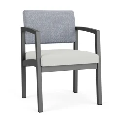 New Castle Steel Guest Chair with Designer Upholstery