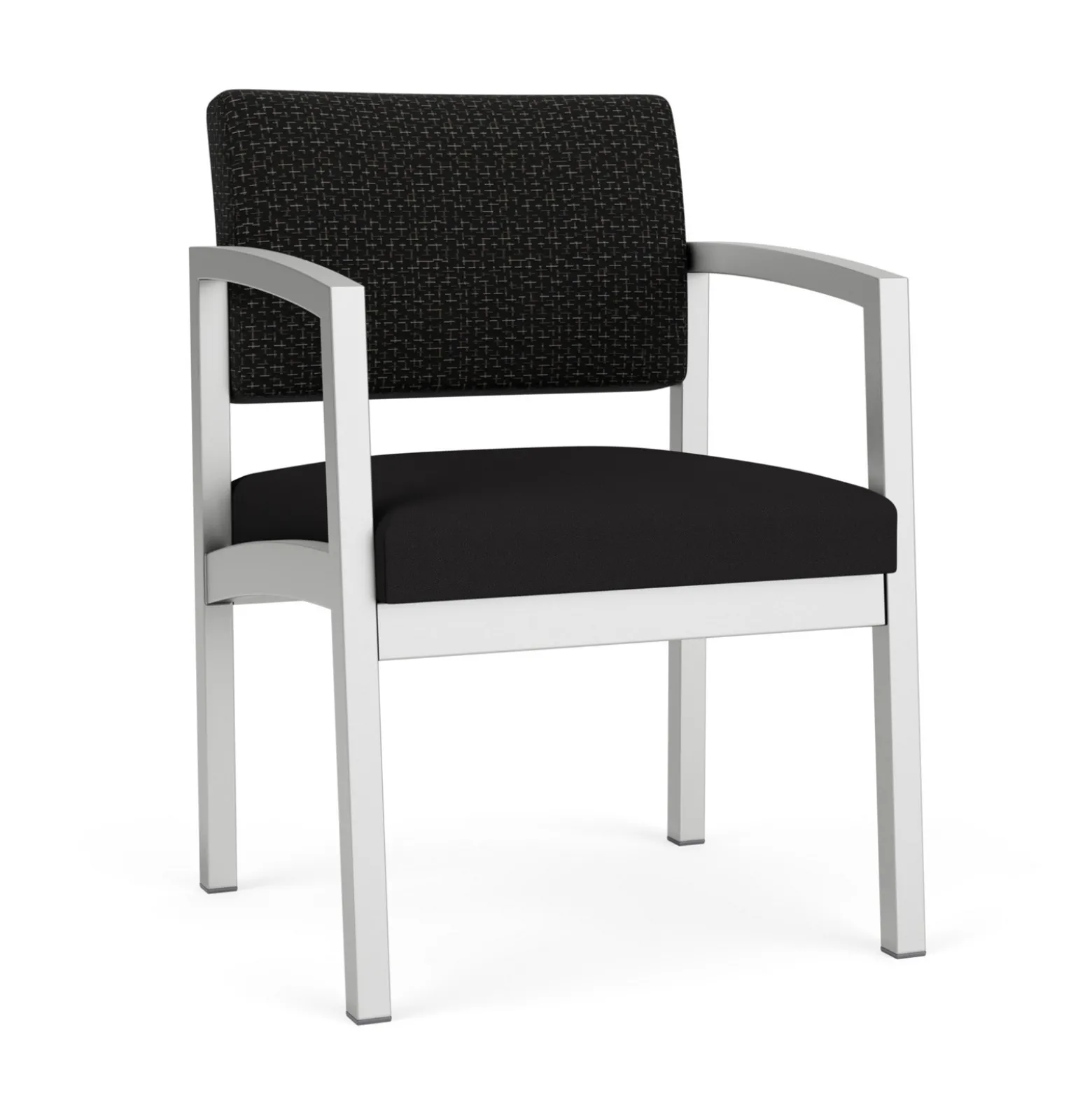 New Castle Steel Guest Chair with Designer Upholstery