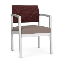 New Castle Steel Guest Chair with Designer Upholstery