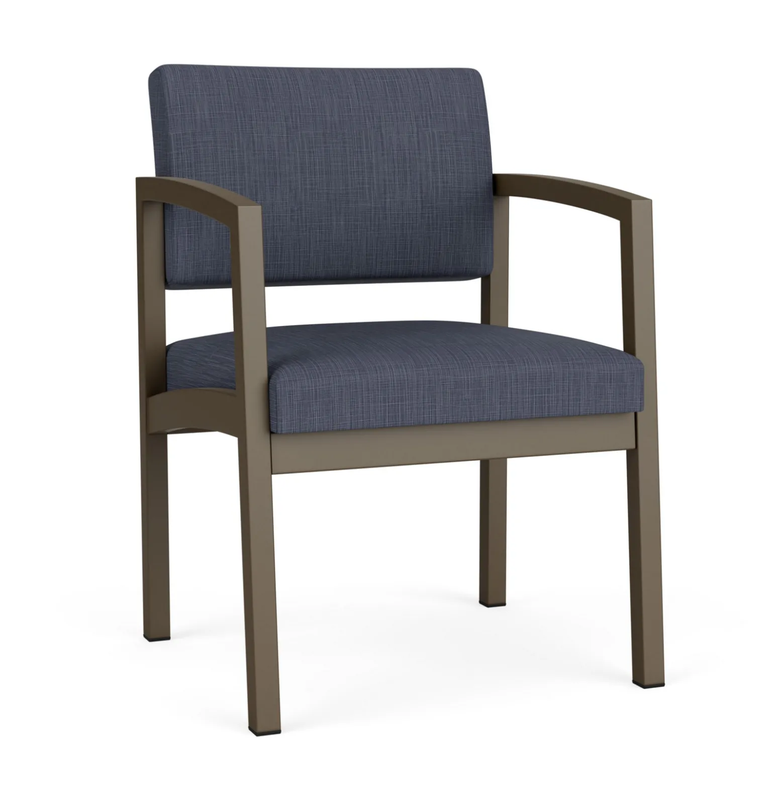 New Castle Steel Guest Chair with Designer Upholstery