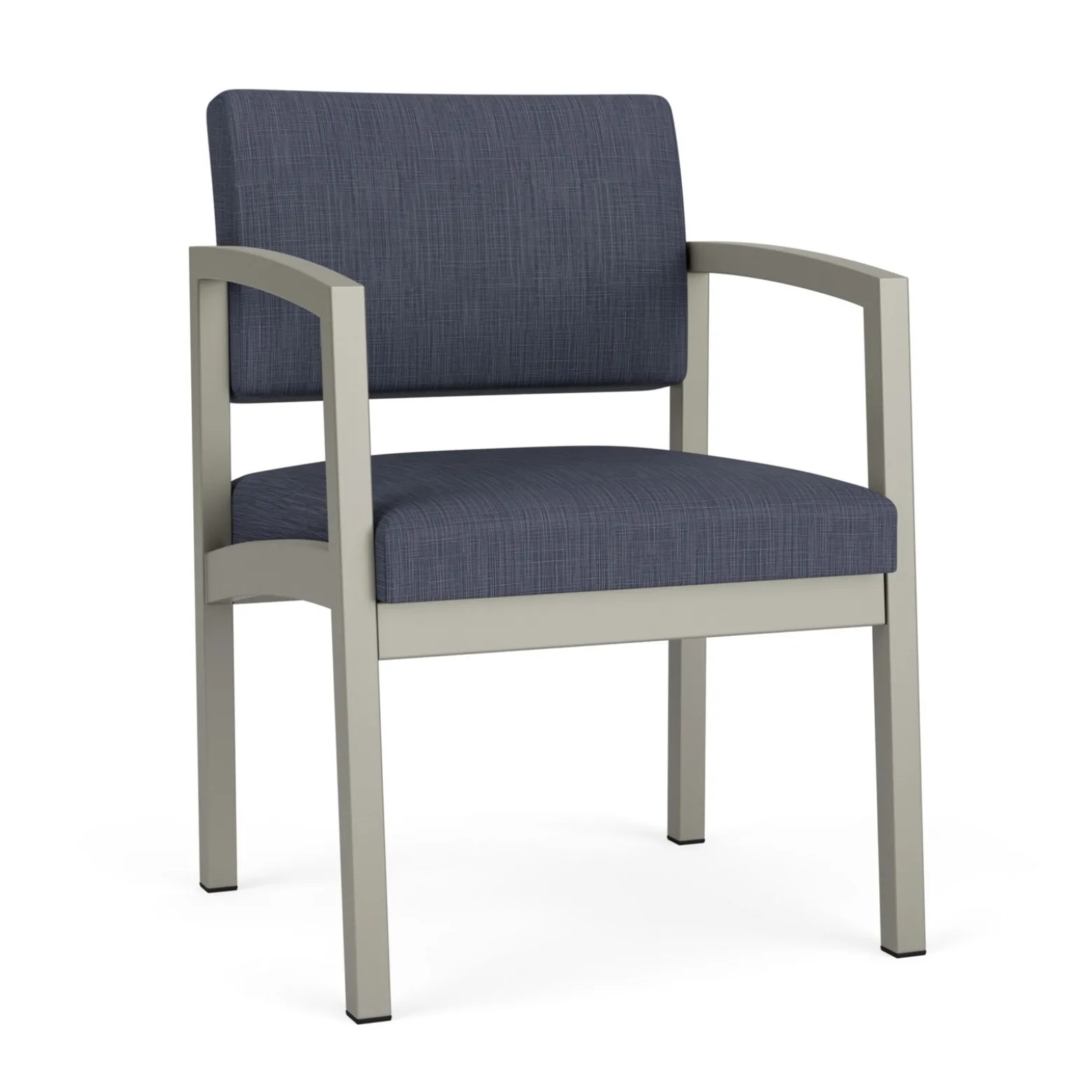 New Castle Steel Guest Chair with Designer Upholstery
