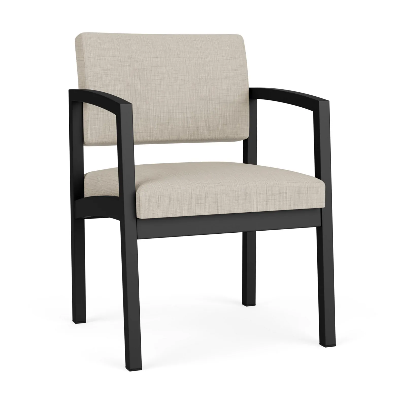 New Castle Steel Guest Chair with Designer Upholstery