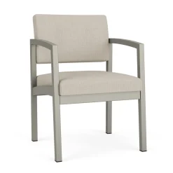 New Castle Steel Guest Chair with Designer Upholstery