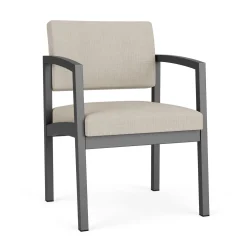 New Castle Steel Guest Chair with Designer Upholstery