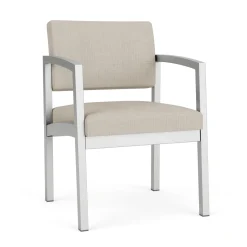 New Castle Steel Guest Chair with Designer Upholstery