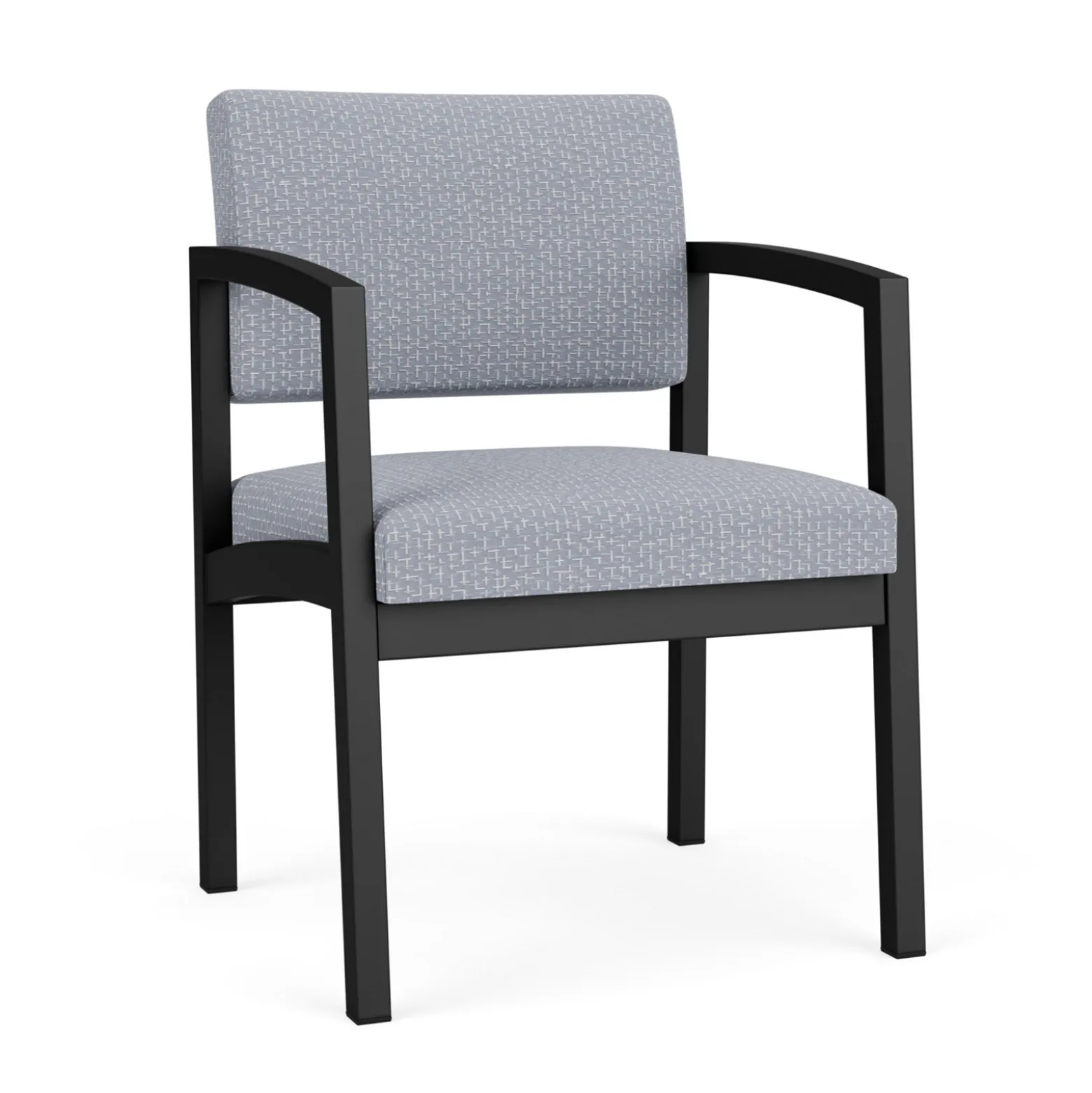 New Castle Steel Guest Chair with Designer Upholstery
