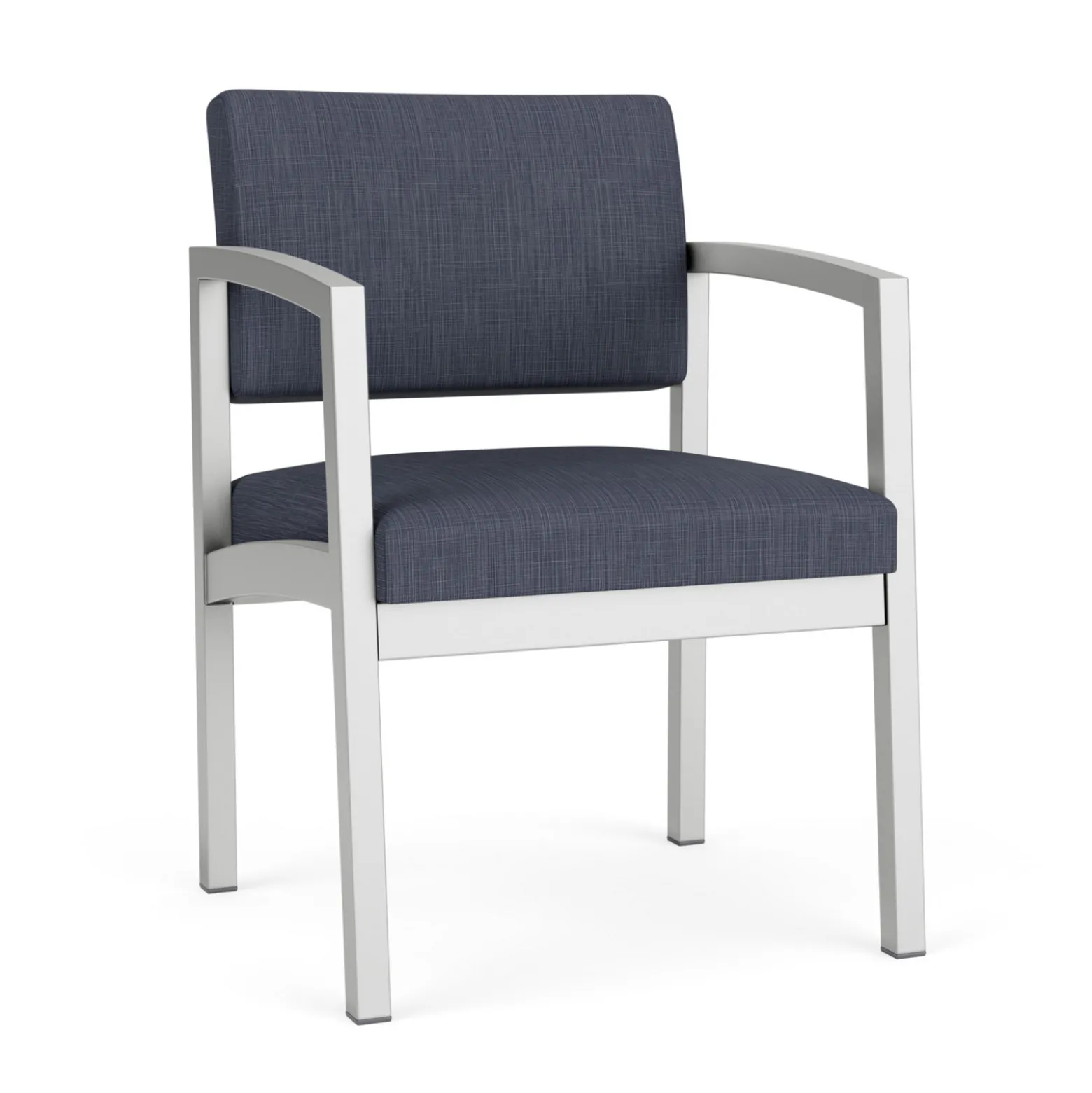 New Castle Steel Guest Chair with Designer Upholstery