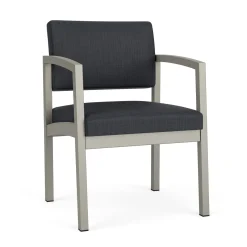 New Castle Steel Guest Chair with Designer Upholstery