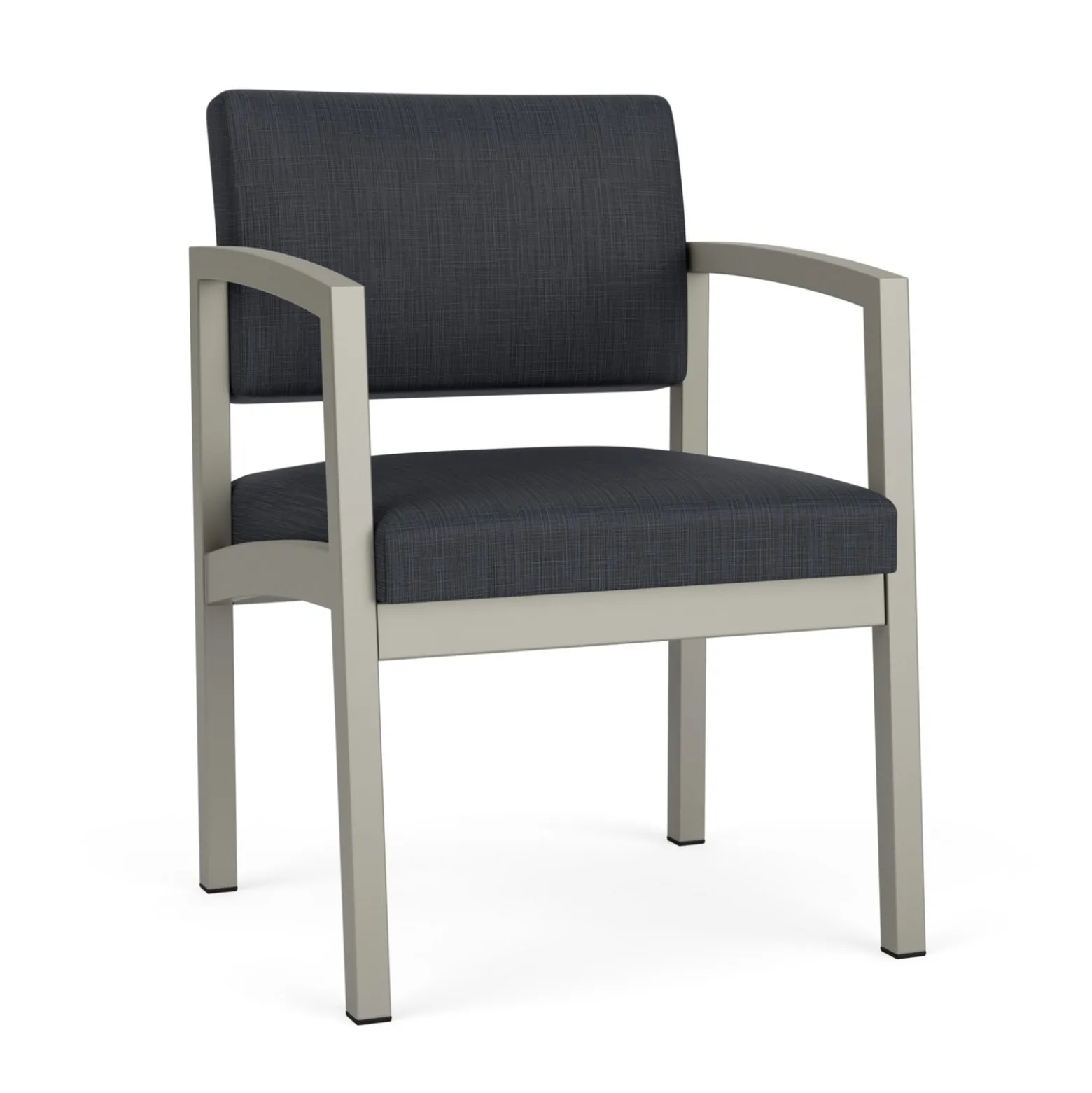 New Castle Steel Guest Chair with Designer Upholstery