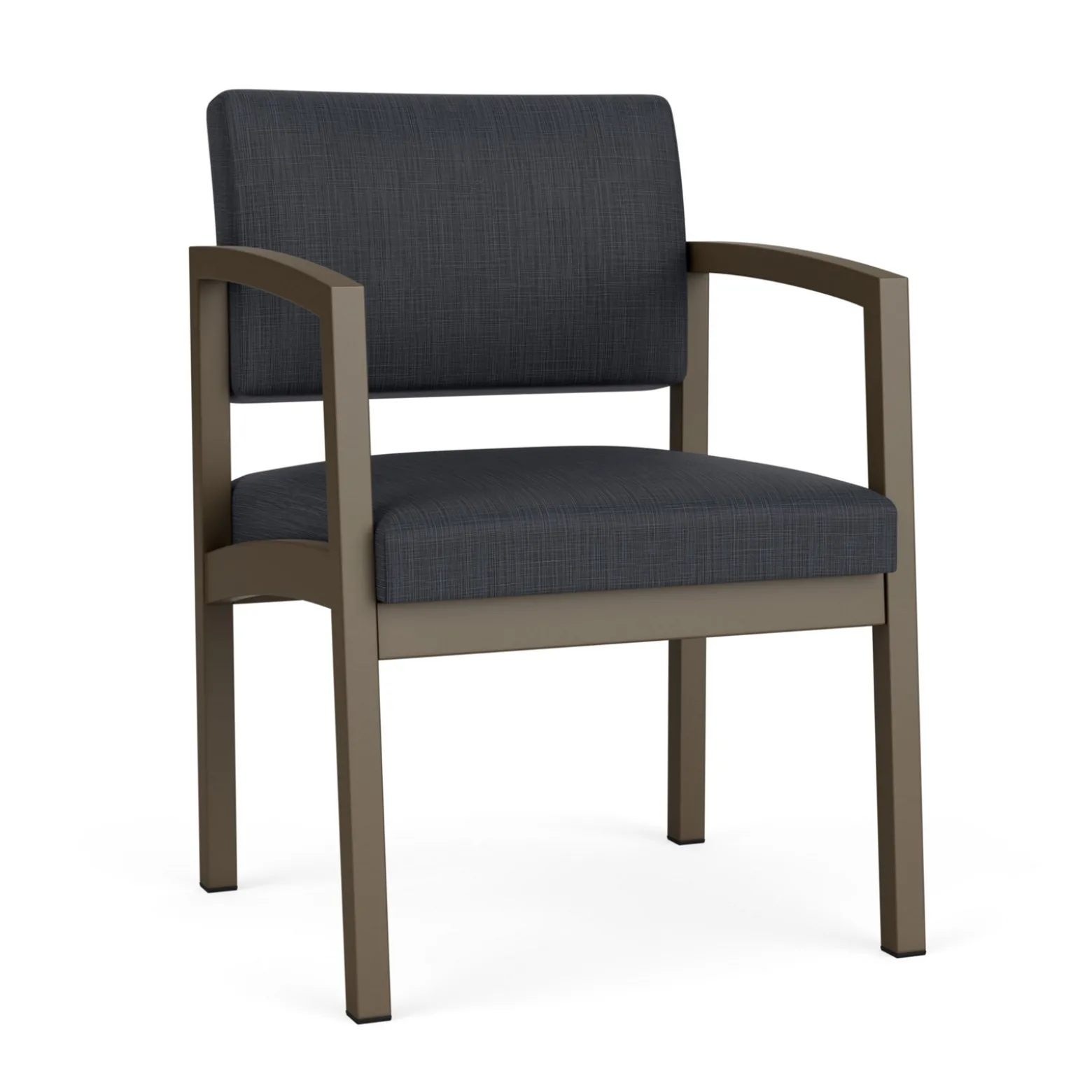 New Castle Steel Guest Chair with Designer Upholstery
