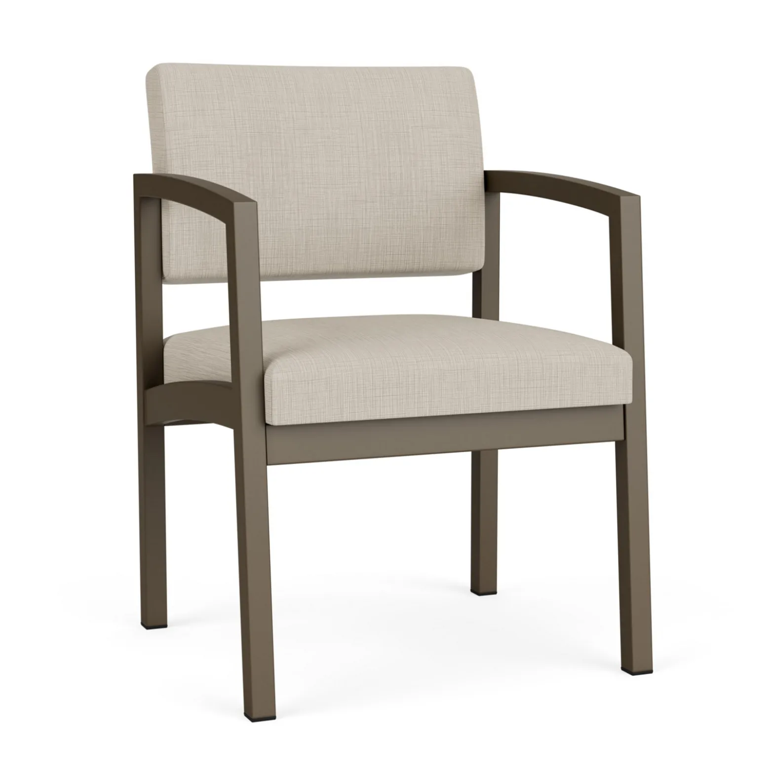 New Castle Steel Guest Chair with Designer Upholstery