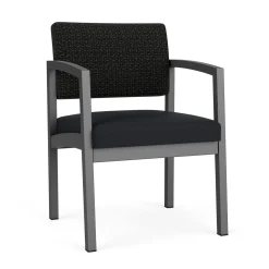 New Castle Steel Guest Chair with Designer Upholstery