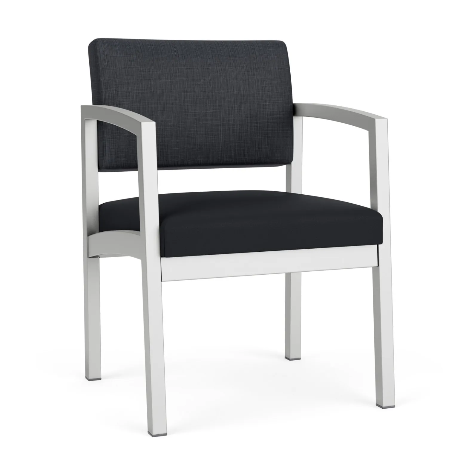 New Castle Steel Guest Chair with Designer Upholstery