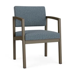 New Castle Steel Guest Chair with Designer Upholstery