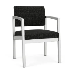 New Castle Steel Guest Chair with Designer Upholstery
